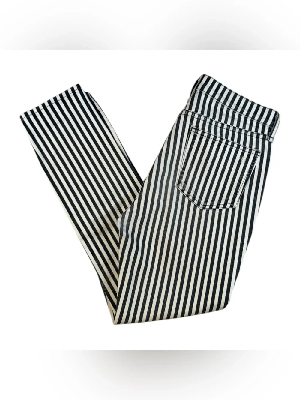 Rag & Bone High Rise Skinny Stripe Jeans Size 27